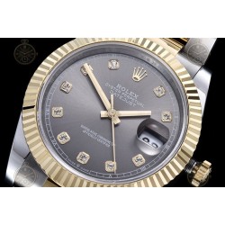 Datejust 41mm 904L YG/SS/Flt/Oys Grey/Dia GMF V2 VR3235