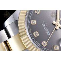 Datejust 41mm 904L YG/SS/Flt/Oys Grey/Dia GMF V2 VR3235