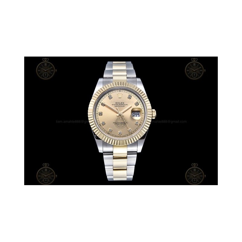 Datejust 41mm 904L YG/SS/Flt/Oys Gold/Dia GMF V2 VR3235