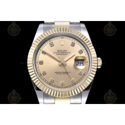 Datejust 41mm 904L YG/SS/Flt/Oys Gold/Dia GMF V2 VR3235