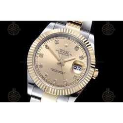 Datejust 41mm 904L YG/SS/Flt/Oys Gold/Dia GMF V2 VR3235