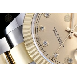 Datejust 41mm 904L YG/SS/Flt/Oys Gold/Dia GMF V2 VR3235