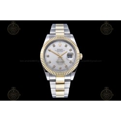 Datejust 41mm 904L YG/SS/Flt/Oys Silver/Dia GMF V2 VR3235