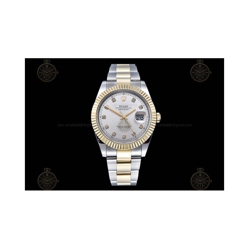 Datejust 41mm 904L YG/SS/Flt/Oys Silver/Dia GMF V2 VR3235