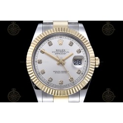 Datejust 41mm 904L YG/SS/Flt/Oys Silver/Dia GMF V2 VR3235