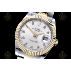 Datejust 41mm 904L YG/SS/Flt/Oys Silver/Dia GMF V2 VR3235