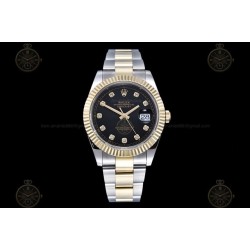 Datejust 41mm 904L YG/SS/Flt/Oys Black/Dia GMF V2 VR3235