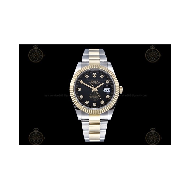 Datejust 41mm 904L YG/SS/Flt/Oys Black/Dia GMF V2 VR3235