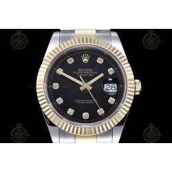 Datejust 41mm 904L YG/SS/Flt/Oys Black/Dia GMF V2 VR3235