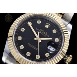 Datejust 41mm 904L YG/SS/Flt/Oys Black/Dia GMF V2 VR3235