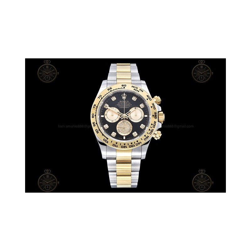 Daytona 126503 YG/SS Black/Gold/Dia EWE A4131