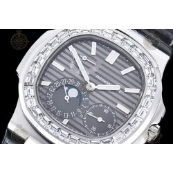 Nautilus Moon Phase 5722 SS/LE/Dia Grey/Stick PPF A240