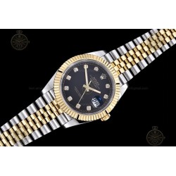 Datejust 41mm 126333 904L YG/SS/Fly/Jub Black/Dia EWE A3235