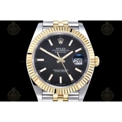 Datejust 41mm 126333 904L YG/SS/Fly/Jub Black/Stk EWE A3235