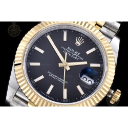 Datejust 41mm 126333 904L YG/SS/Fly/Jub Black/Stk EWE A3235