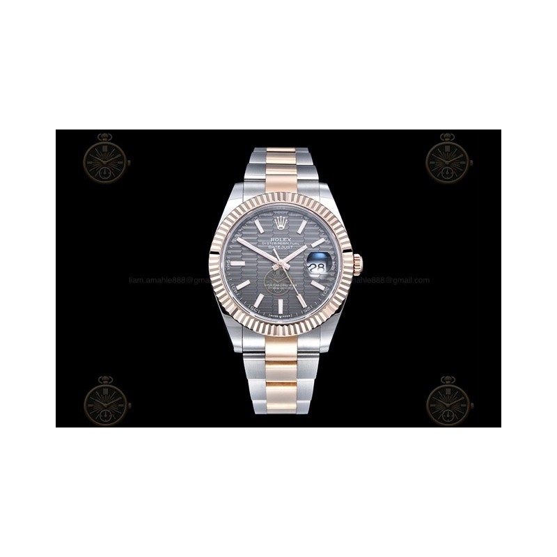 Datejust 41mm 126331 904L RG-SS/Flt/Oys HCGrey/Stk EWE A3235