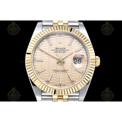 Datejust 41mm 126333 904L YG/SS/Fly/Jub Honeycomb Gold/Stk EWE A3235