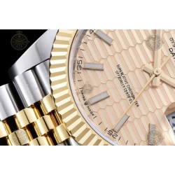 Datejust 41mm 126333 904L YG/SS/Fly/Jub Honeycomb Gold/Stk EWE A3235