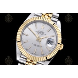 Datejust 41mm 126333 904L YG/SS/Fly/Jub Silver/Stk EWE A3235