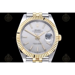 Datejust 41mm 126333 904L YG/SS/Fly/Jub Silver/Stk EWE A3235