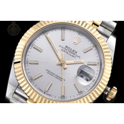 Datejust 41mm 126333 904L YG/SS/Fly/Jub Silver/Stk EWE A3235