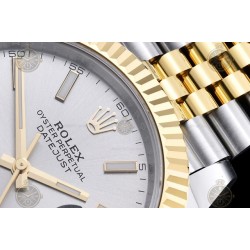 Datejust 41mm 126333 904L YG/SS/Fly/Jub Silver/Stk EWE A3235