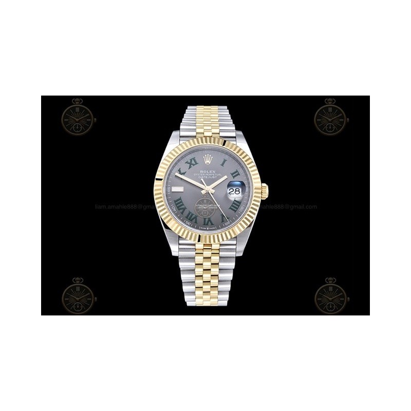 Datejust 41mm 126333 904L YG/SS/Fly/Jub Slate Grey/Rmn EWE A3235