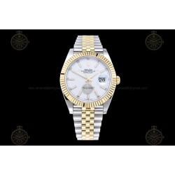 Datejust 41mm 126333 904L YG/SS/Fly/Jub White/Stk EWE A3235