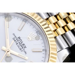 Datejust 41mm 126333 904L YG/SS/Fly/Jub White/Stk EWE A3235