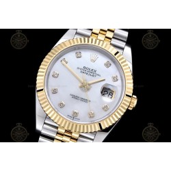 Datejust 41mm 126333 904L YG/SS/Fly/Jub White MOP/Dia EWE A3235