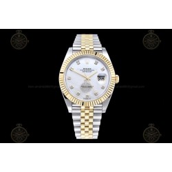 Datejust 41mm 126333 904L YG/SS/Fly/Jub White MOP/Dia EWE A3235