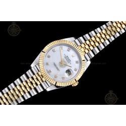 Datejust 41mm 126333 904L YG/SS/Fly/Jub White MOP/Dia EWE A3235