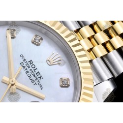 Datejust 41mm 126333 904L YG/SS/Fly/Jub White MOP/Dia EWE A3235