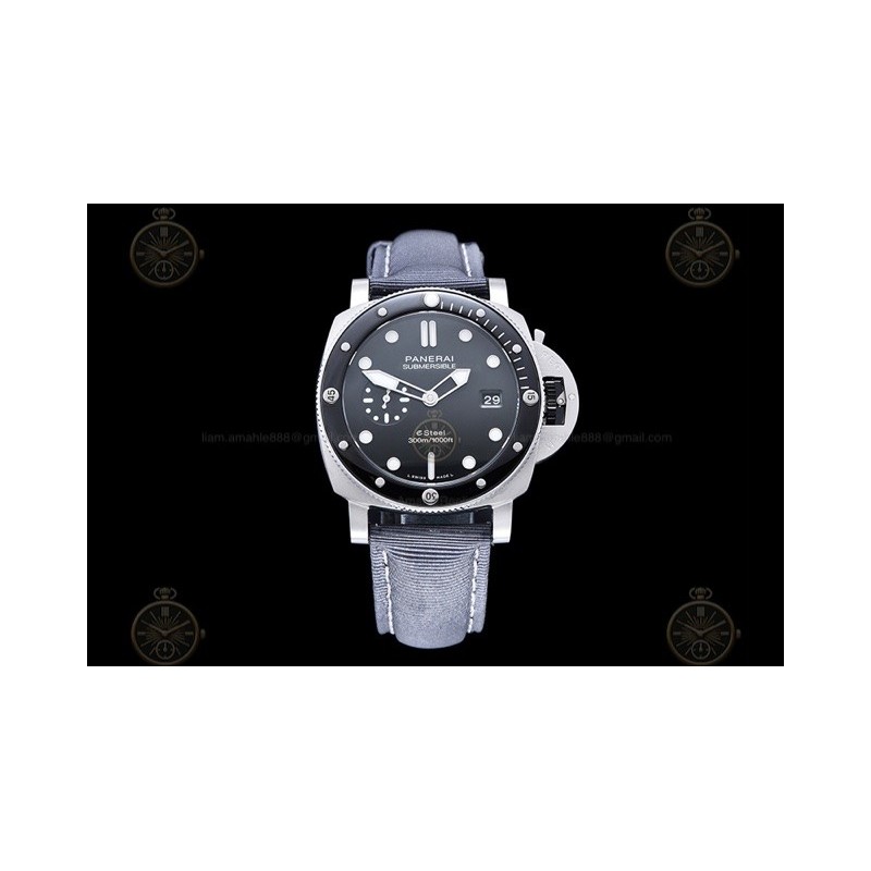 PAM01288 Submersible QuarantaQuattro 44mm SS/Cer/NY Anthracite/Dot TTF A7750