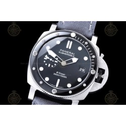 PAM01288 Submersible QuarantaQuattro 44mm SS/Cer/NY Anthracite/Dot TTF A7750