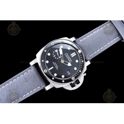 PAM01288 Submersible QuarantaQuattro 44mm SS/Cer/NY Anthracite/Dot TTF A7750