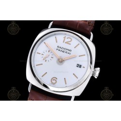 PAM01292 Radiomir 40mm SS/LE White/Stk TTF A7750