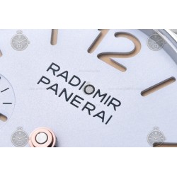 PAM01292 Radiomir 40mm SS/LE White/Stk TTF A7750