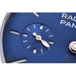 PAM01293 Radiomir Quaranta 40mm SS/LE Blue/Stk TTF A7750