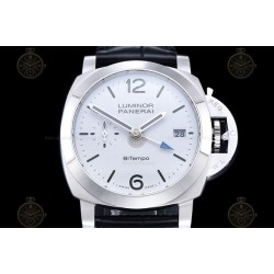 PAM01367 Luminor Quaranta BiTempo 40mm SS/LE White/Stk VSF P900