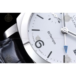 PAM01367 Luminor Quaranta BiTempo 40mm SS/LE White/Stk VSF P900