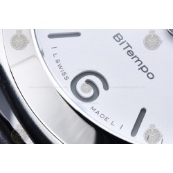 PAM01367 Luminor Quaranta BiTempo 40mm SS/LE White/Stk VSF P900