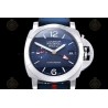 PAM01404 Luminor Quaranta BiTempo Luna Rossa 40mm SS/NY Blue/Stk VSF P900