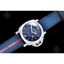 PAM01404 Luminor Quaranta BiTempo Luna Rossa 40mm SS/NY Blue/Stk VSF P900