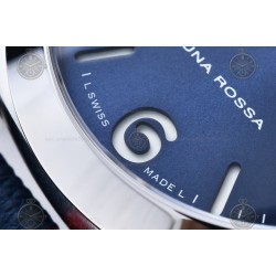 PAM01404 Luminor Quaranta BiTempo Luna Rossa 40mm SS/NY Blue/Stk VSF P900