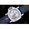 PAM01404 Luminor Quaranta BiTempo Luna Rossa 40mm SS/NY Blue/Stk VSF P900