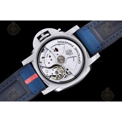 PAM01404 Luminor Quaranta BiTempo Luna Rossa 40mm SS/NY Blue/Stk VSF P900