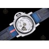 PAM01404 Luminor Quaranta BiTempo Luna Rossa 40mm SS/NY Blue/Stk VSF P900