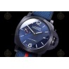 PAM01408 Luminor Quaranta BiTempo Luna Rossa 40mm DLC/NY Blue/Stk VSF P900