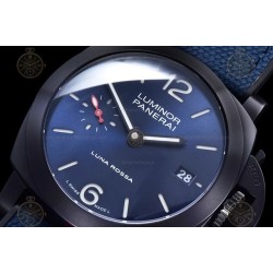 PAM01408 Luminor Quaranta BiTempo Luna Rossa 40mm DLC/NY Blue/Stk VSF P900